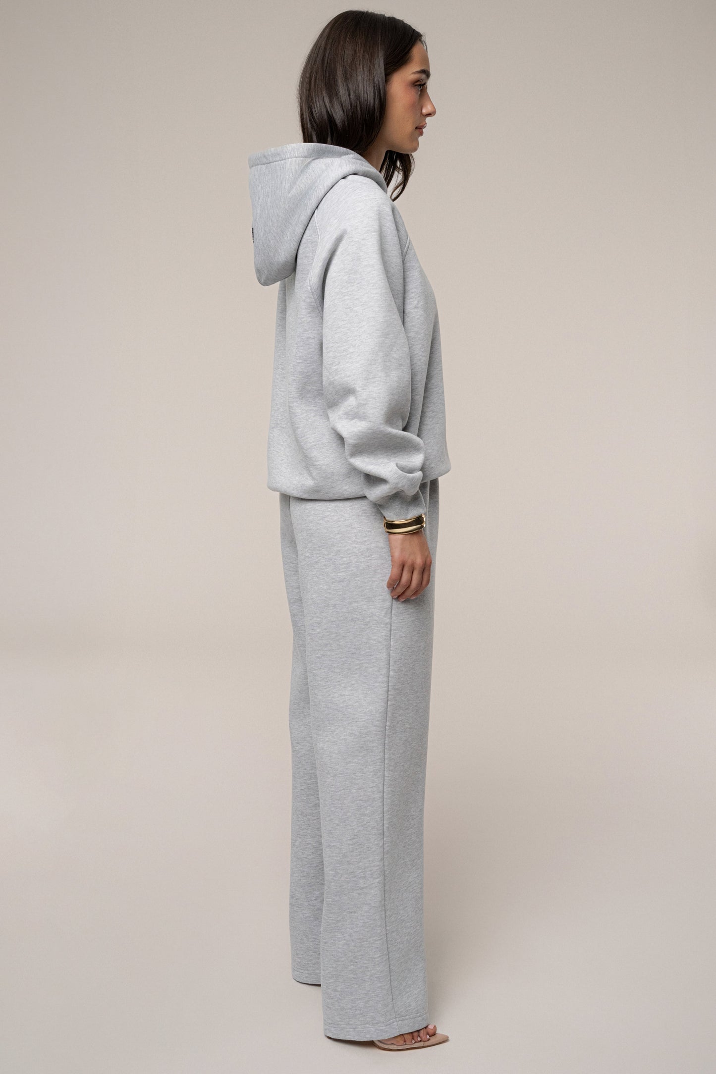 Heather Grey JLUXLABEL Logo Fleece Pants JLUXLABEL