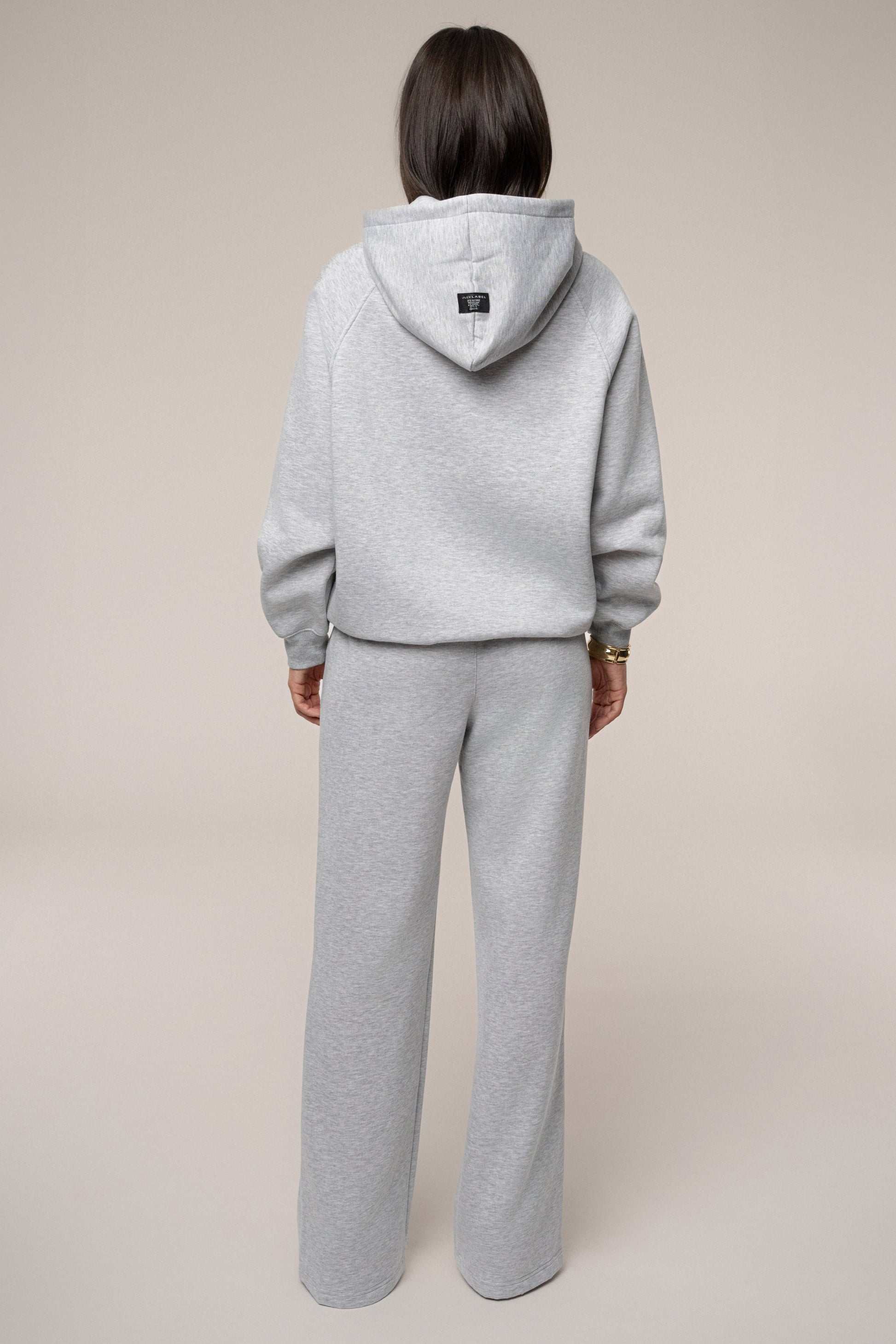 Heather Grey JLUXLABEL Logo Fleece Pants JLUXLABEL