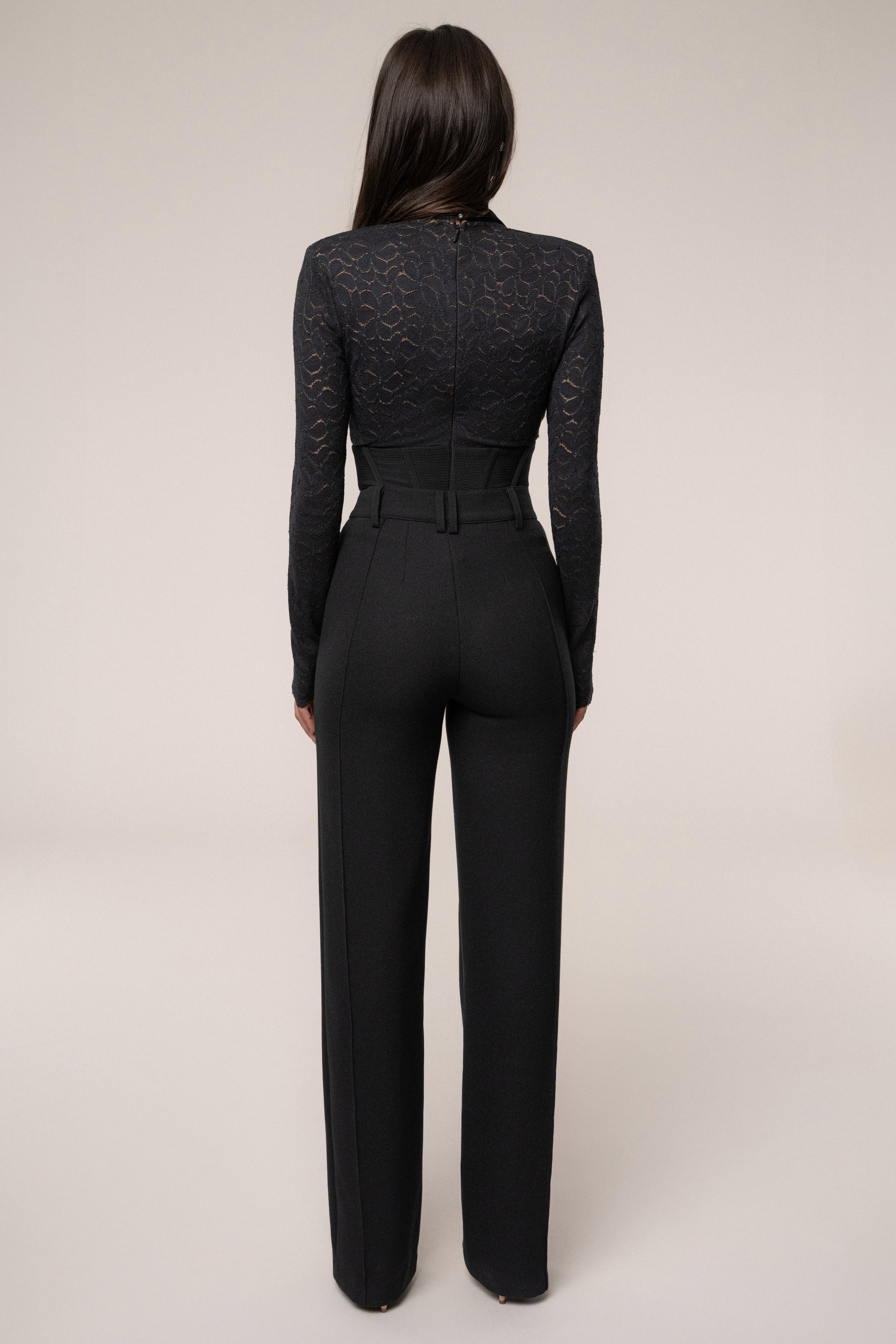 Black Lace Corset Bodysuit JLUXLABEL