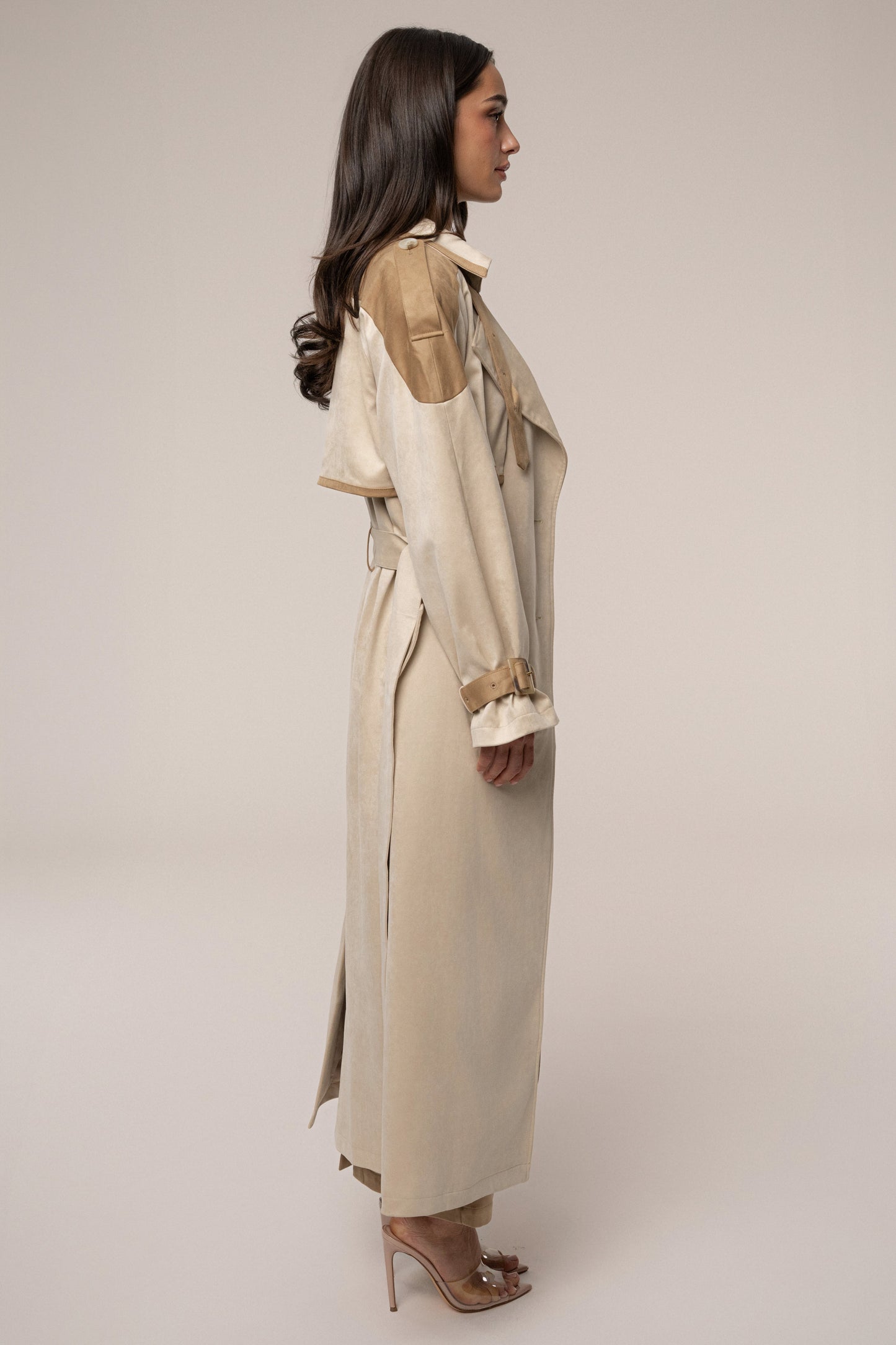 Tan Elite Suede Coat JLUXLABEL