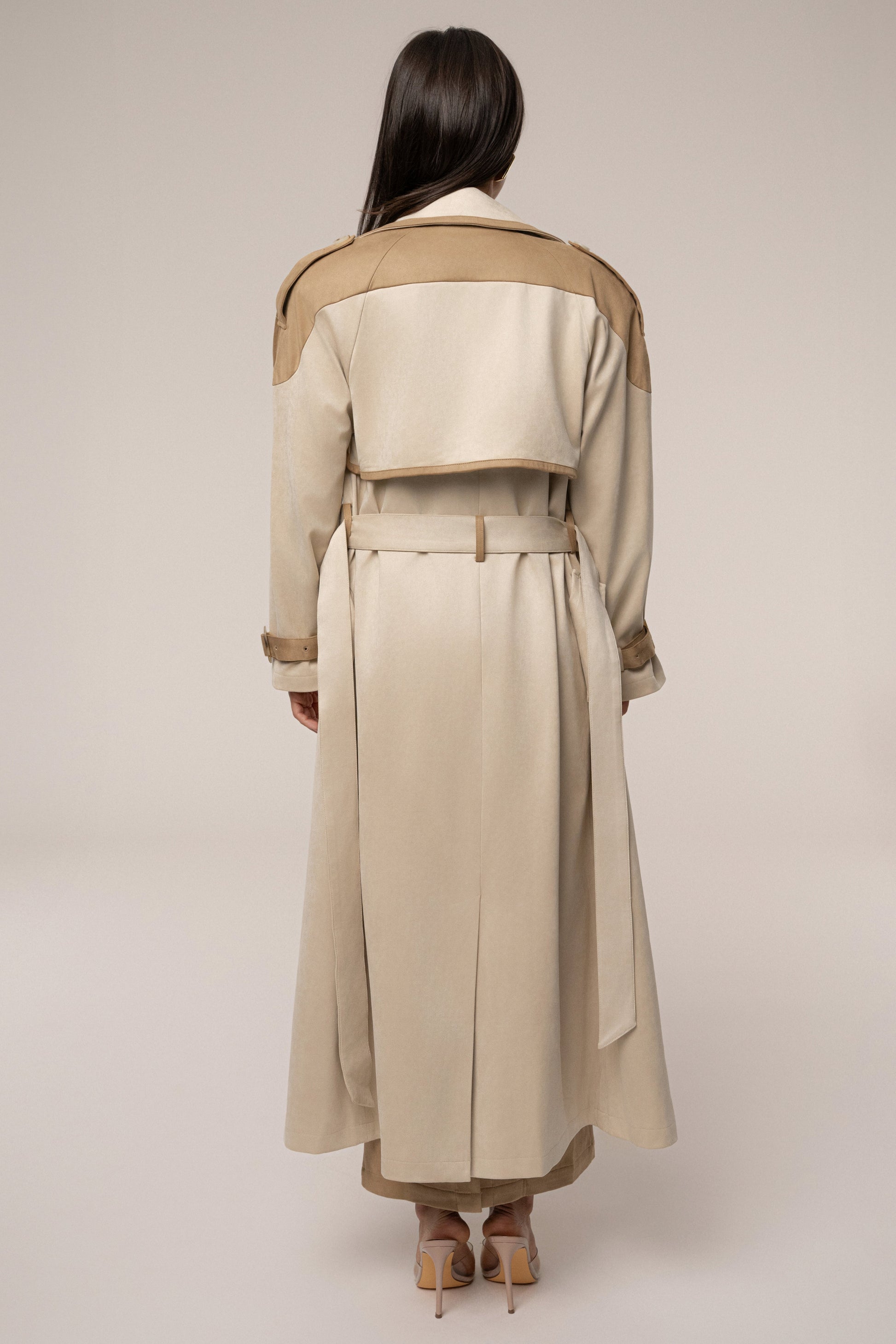 Tan Elite Suede Coat JLUXLABEL