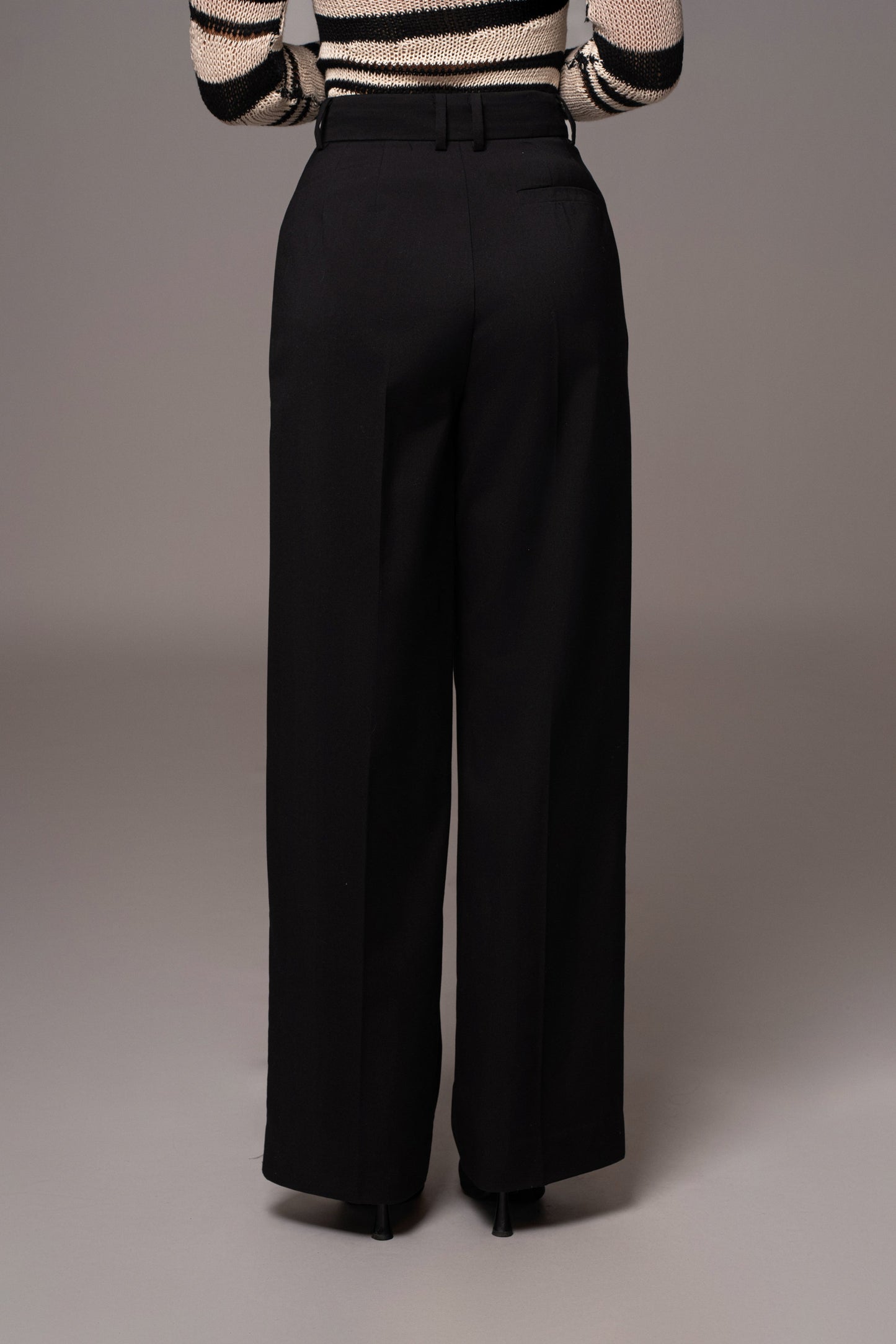 Black Power Hour High Waist Trousers JLUXLABEL