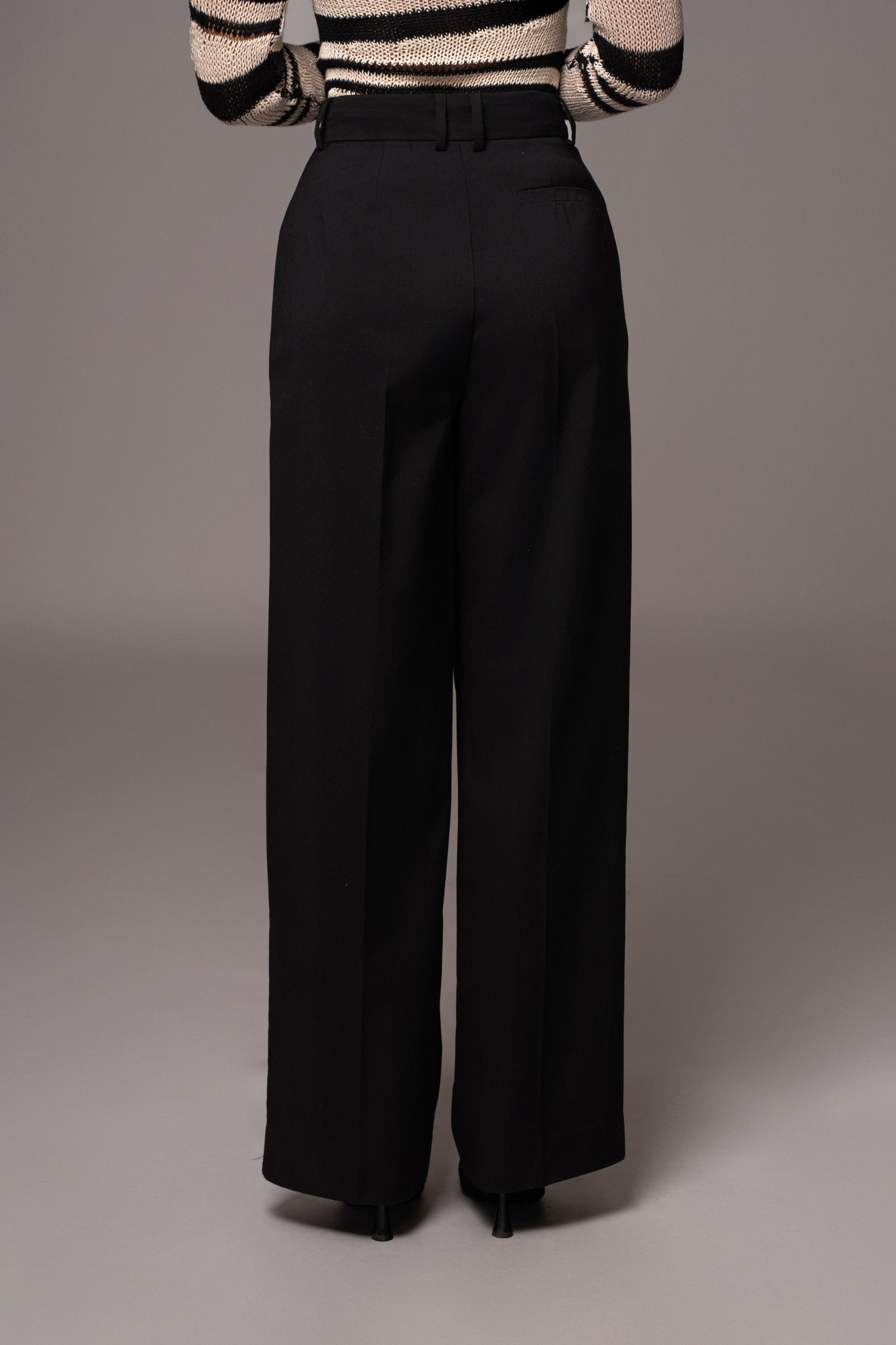 Black Power Hour High Waist Trousers JLUXLABEL