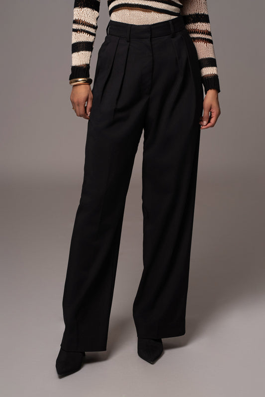 Black Power Hour High Waist Trousers JLUXLABEL