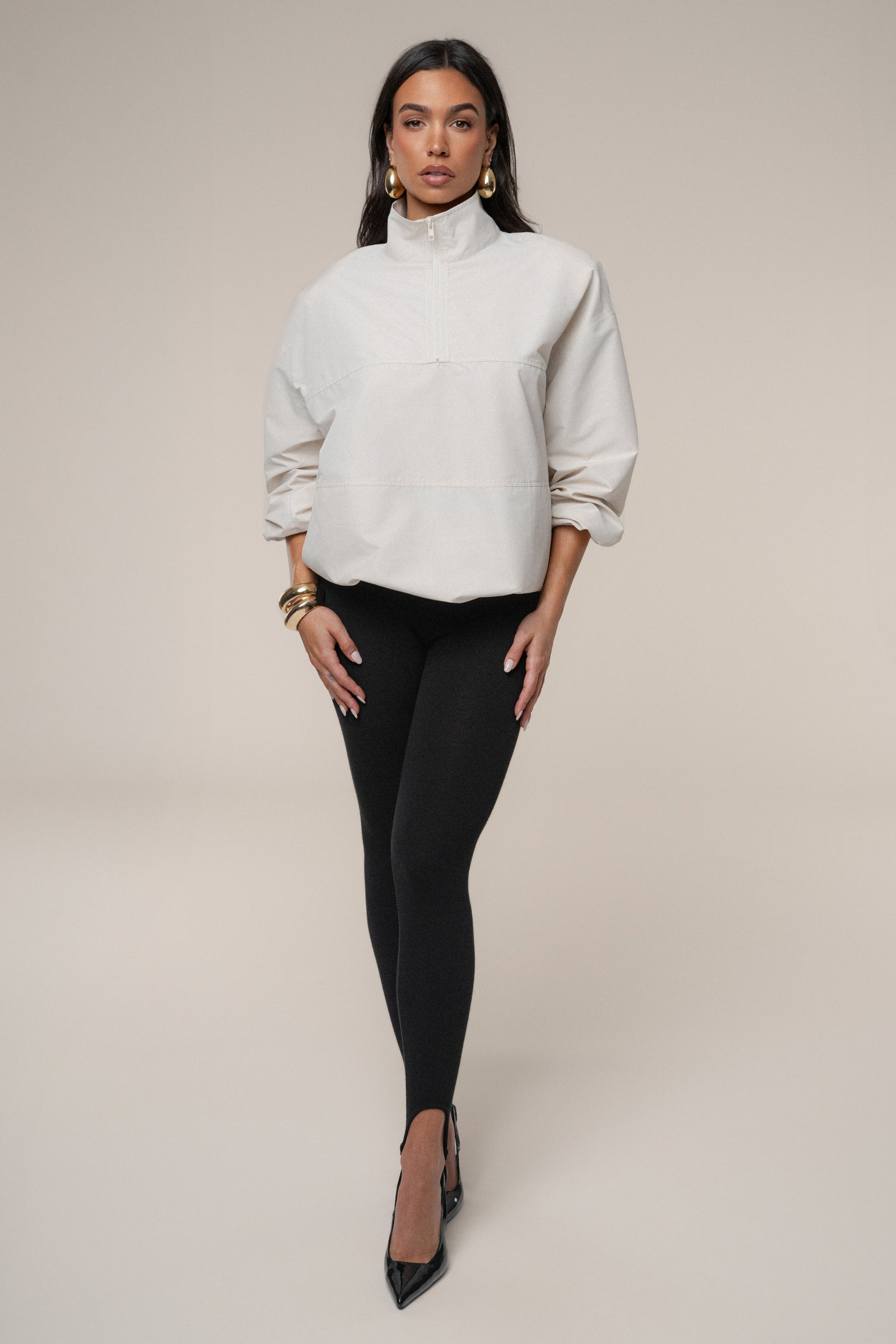Milk Oversized Funnel Jacket JLUXLABEL