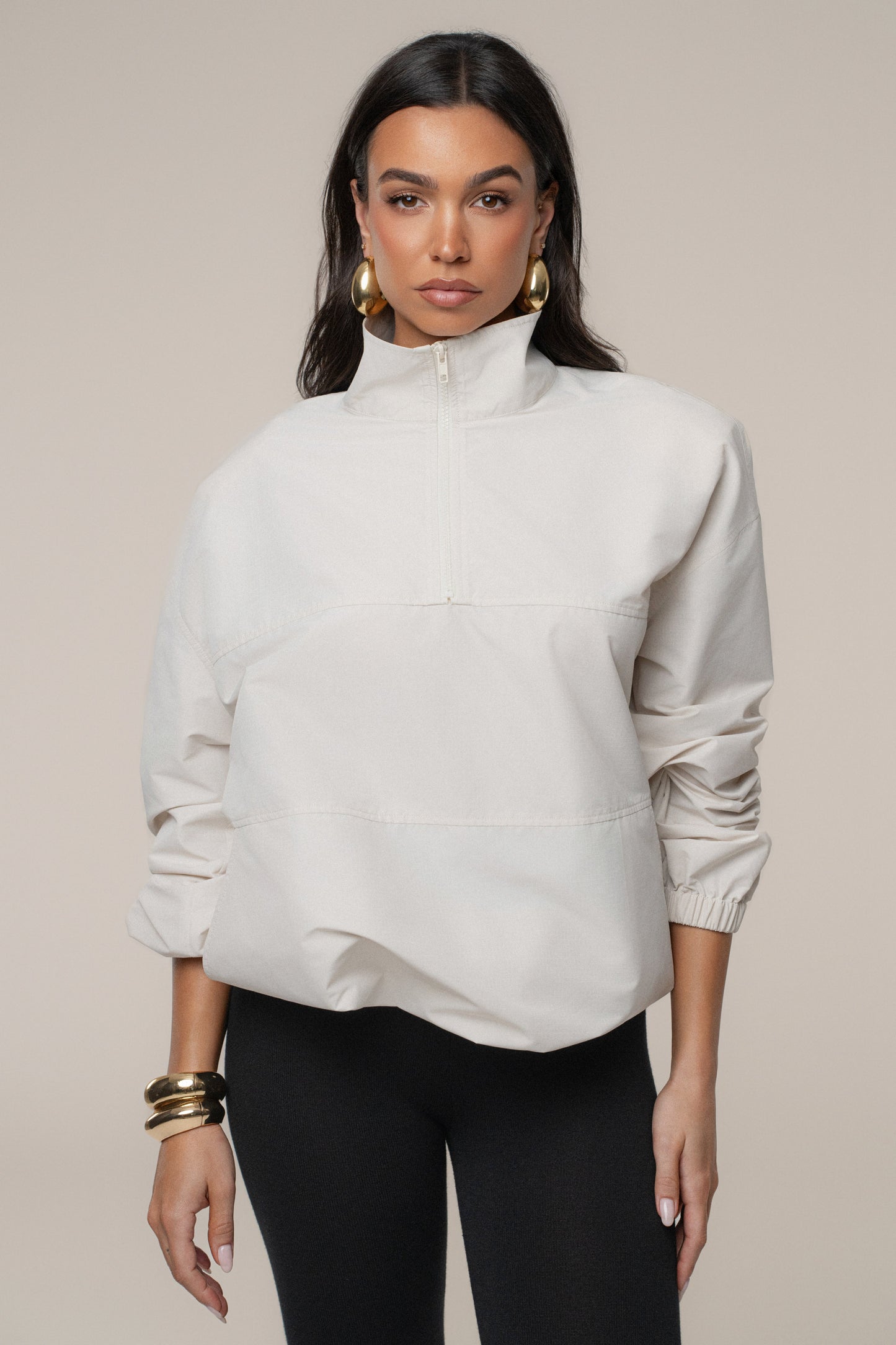 Milk Oversized Funnel Jacket JLUXLABEL