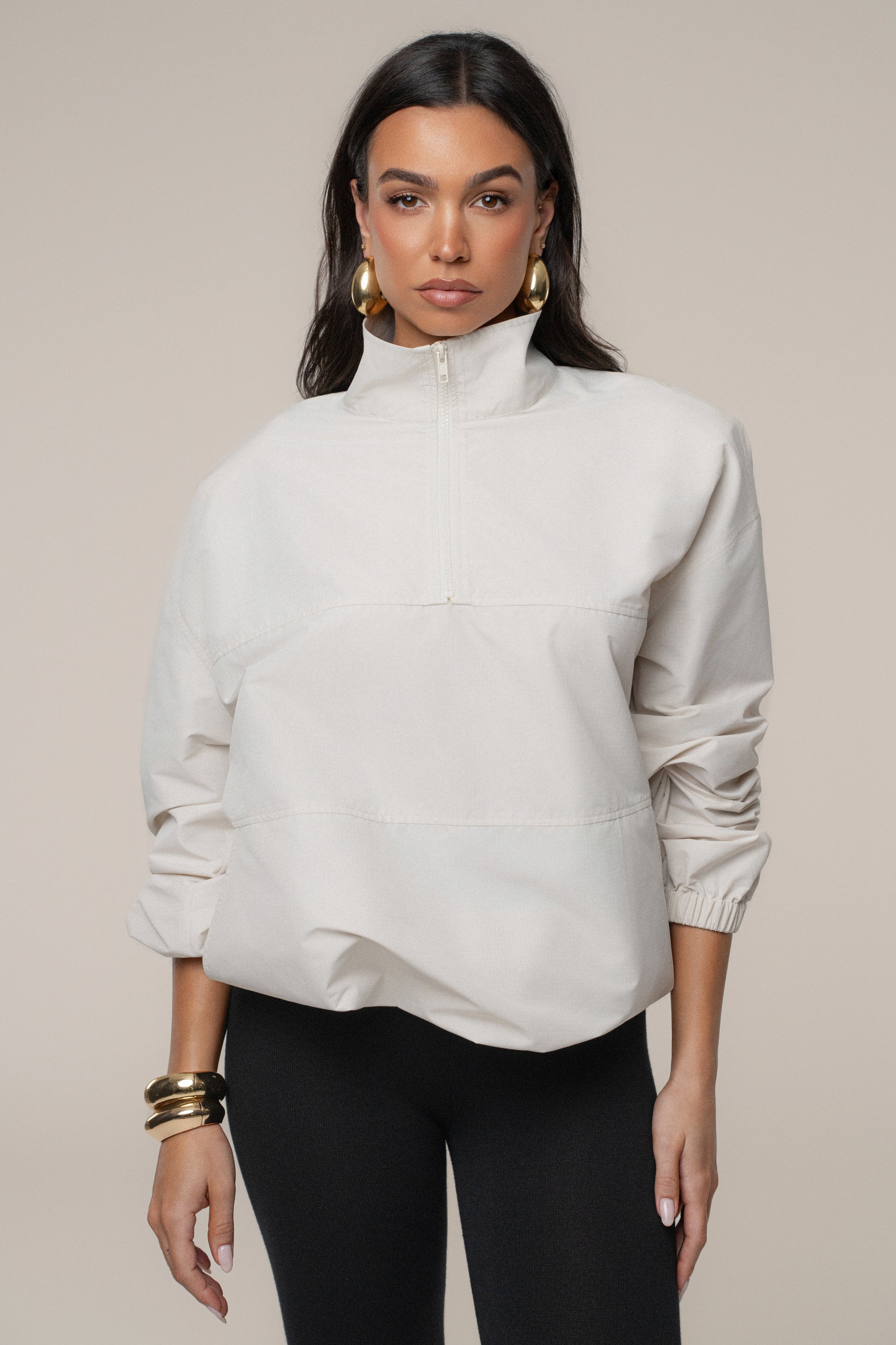 Milk Oversized Funnel Jacket JLUXLABEL