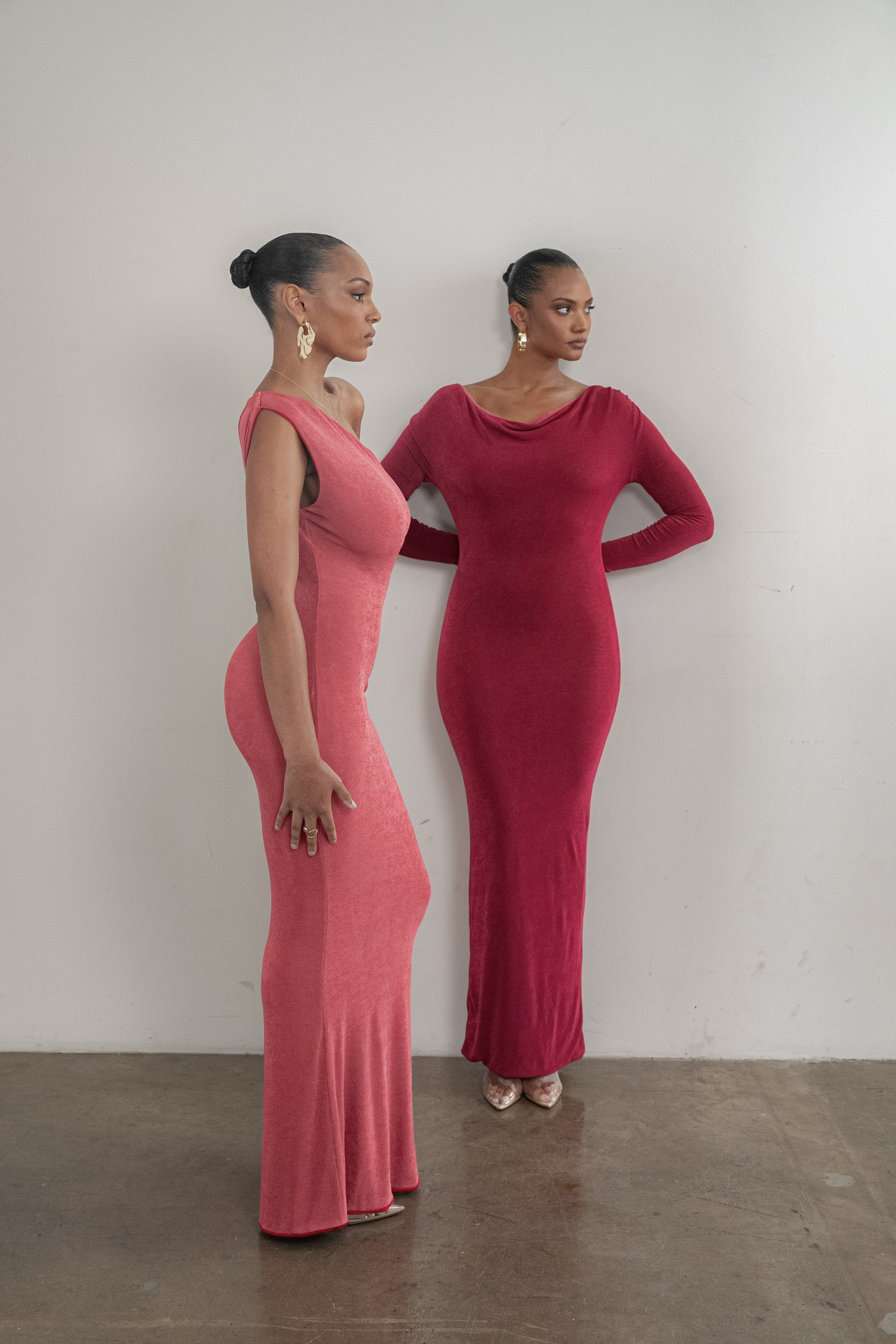 Berry/Mauve Ashton Reversible Maxi Dress JLUXLABEL