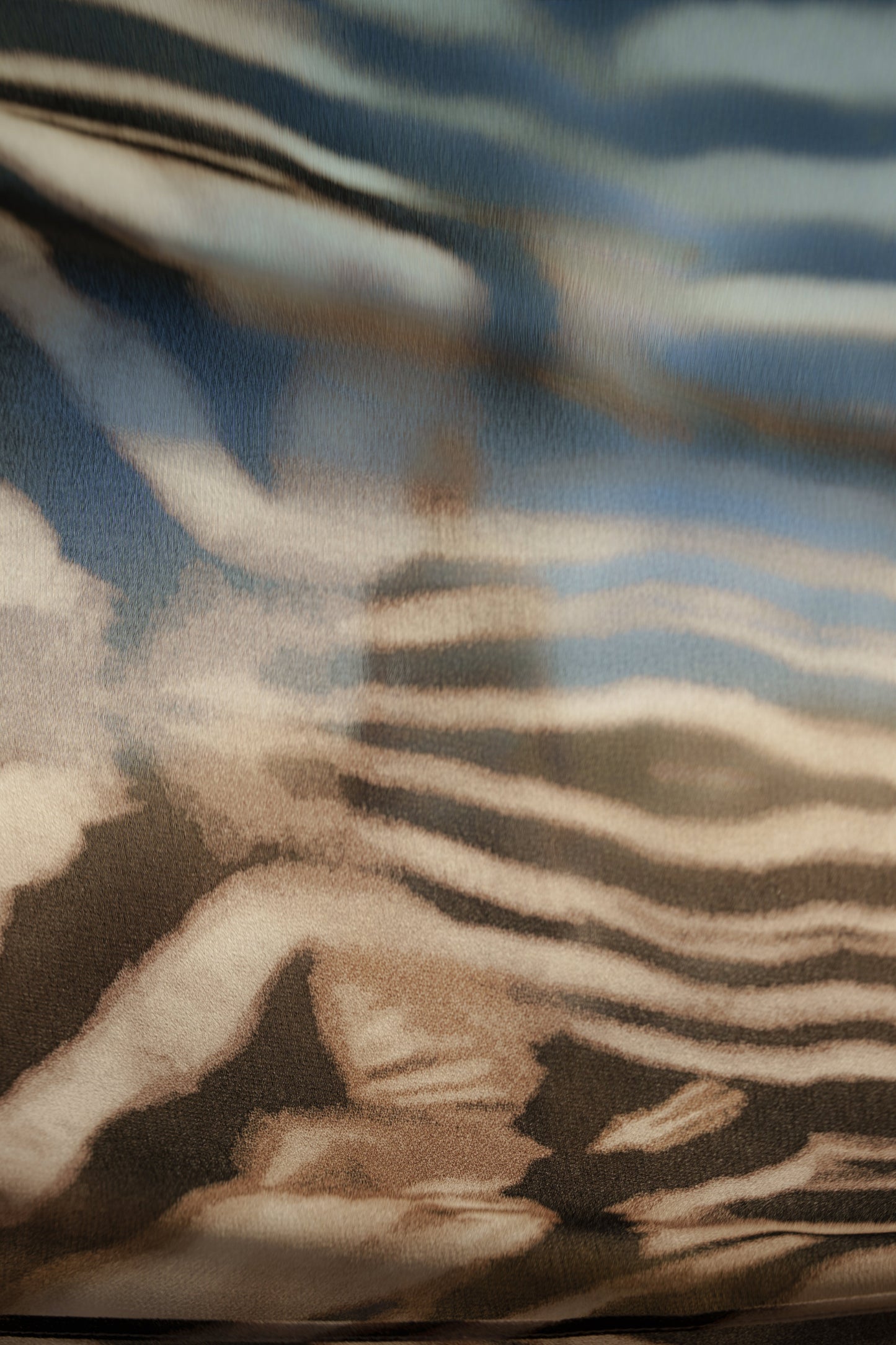 Brown Zebra Print Shadow Safari Scarf JLUXLABEL