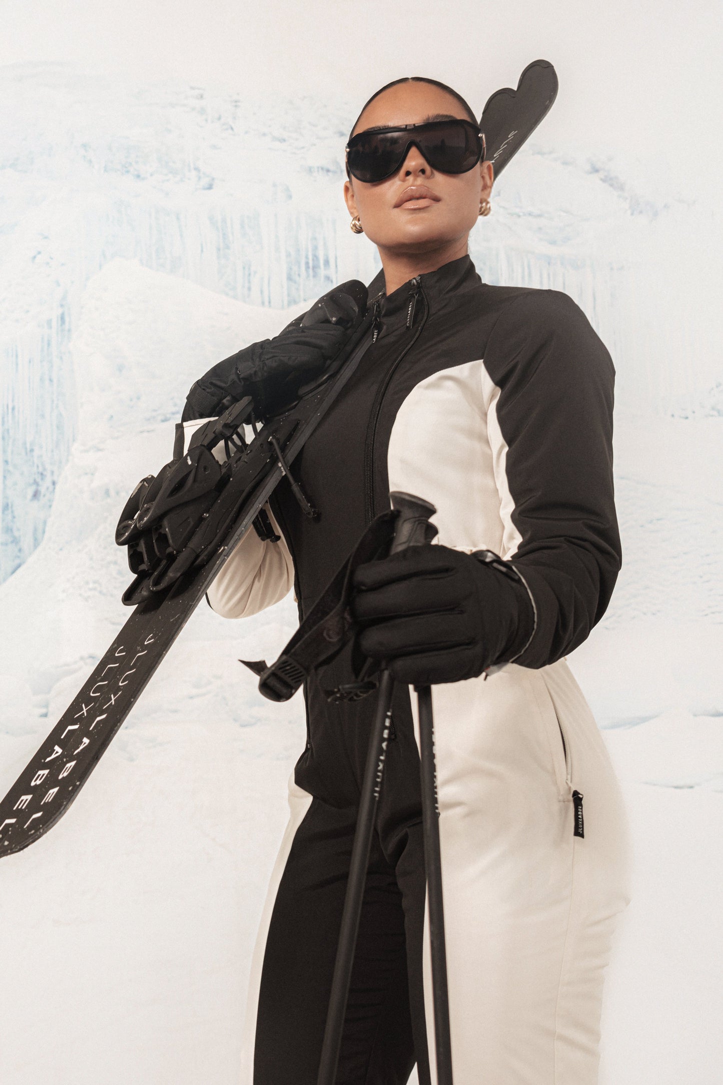 Black Polar Escape Ski Suit JLUXLABEL