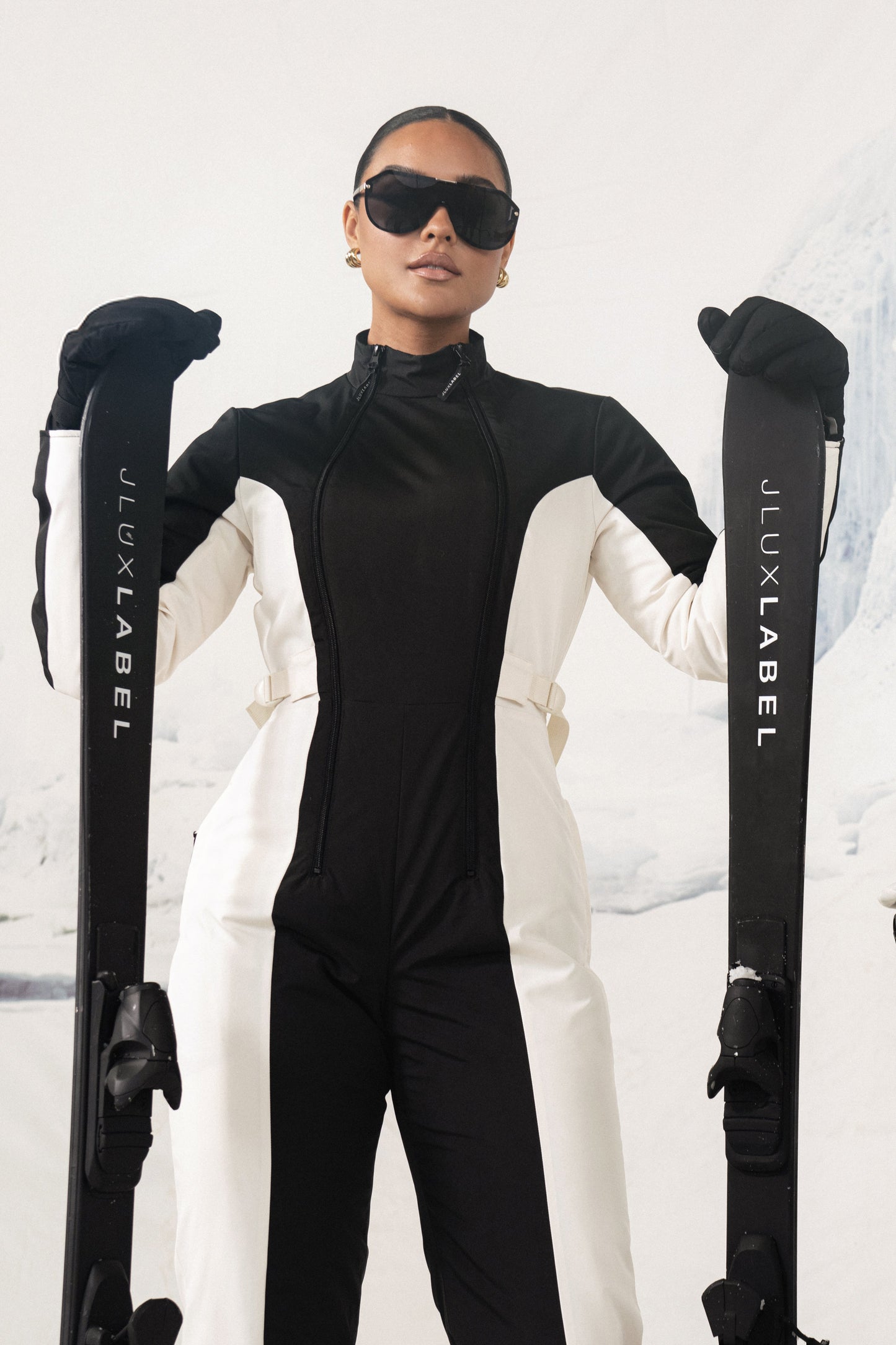 Black Polar Escape Ski Suit JLUXLABEL