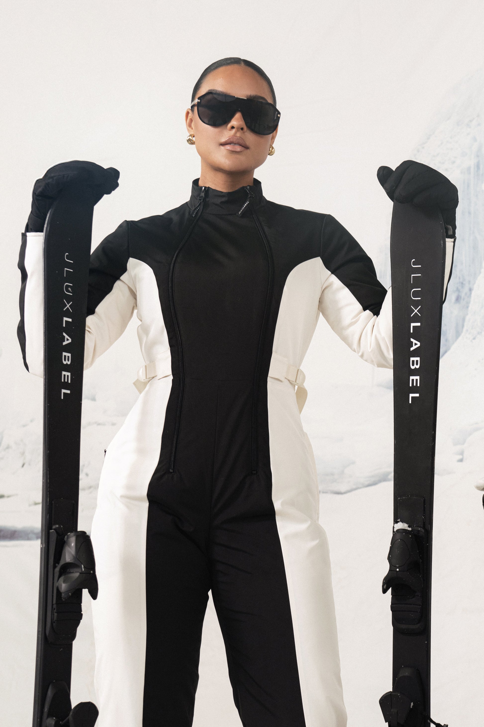 Black Polar Escape Ski Suit JLUXLABEL