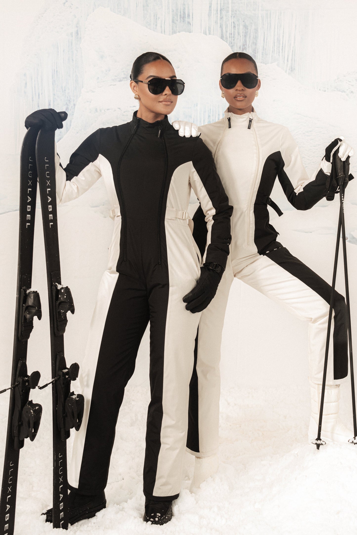 Black Polar Escape Ski Suit JLUXLABEL