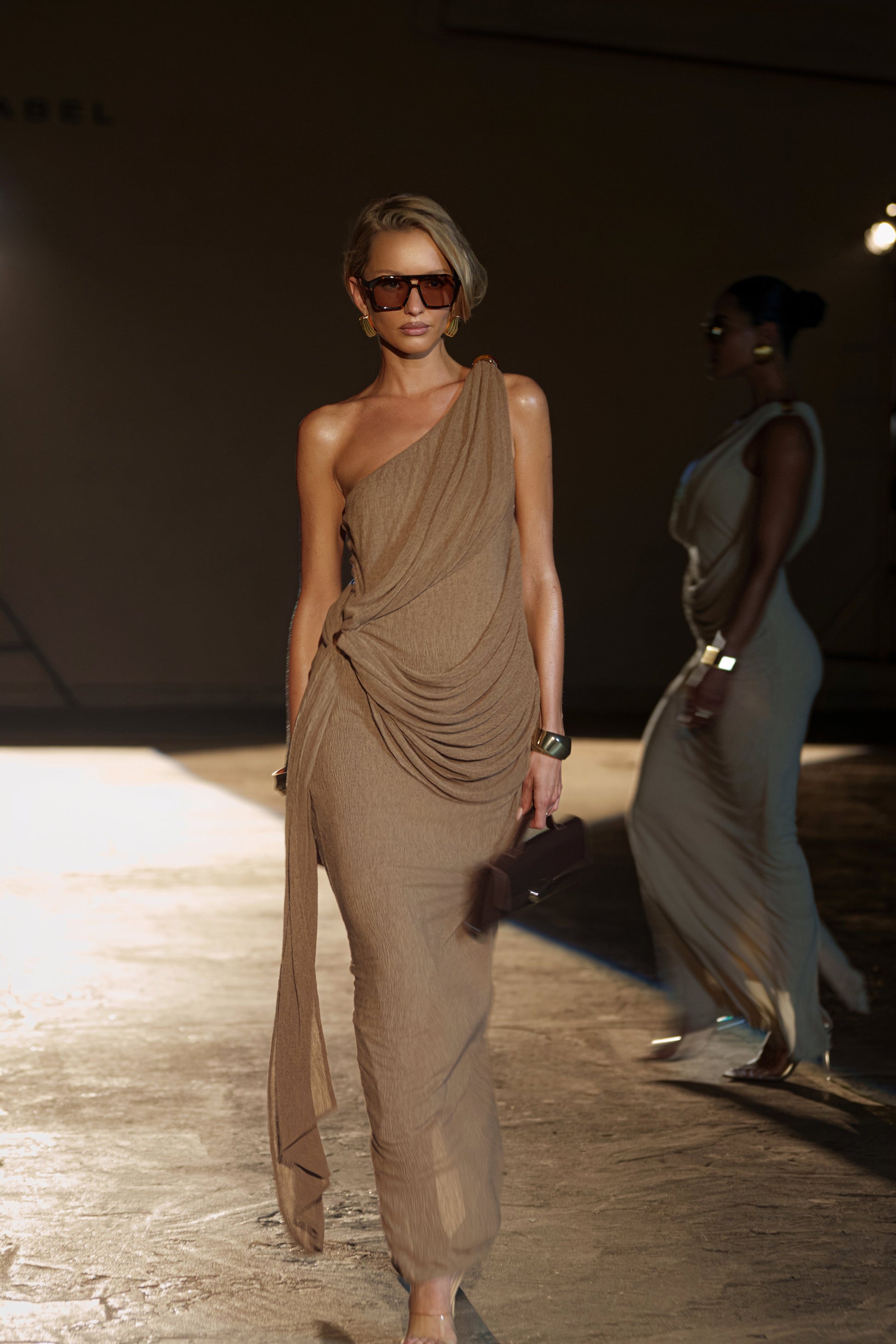 Brown Rich Mocha Wrap Dress JLUXLABEL