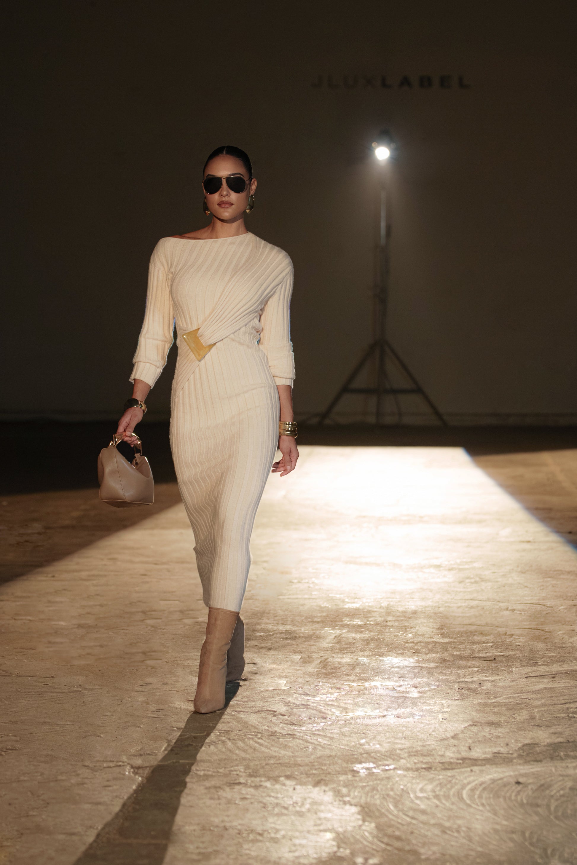 Ivory Auttomn Maxi Dress JLUXLABEL
