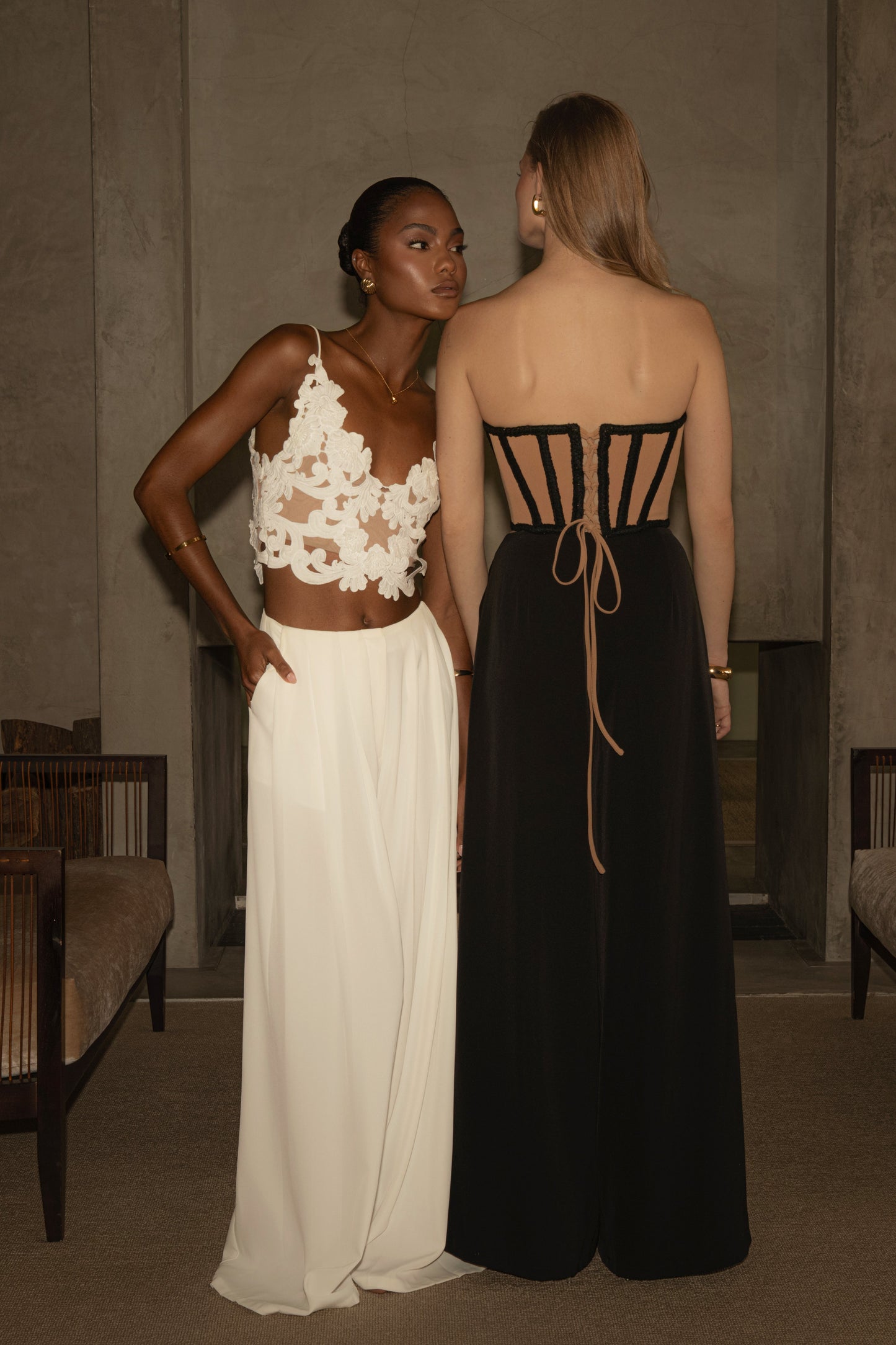 White Summer Ease Wide Leg Pants JLUXLABEL