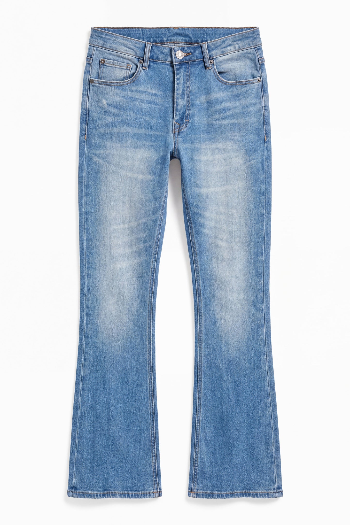 Essential Stacked Skinny Flare Stretch Jean - Medium Blue Wash