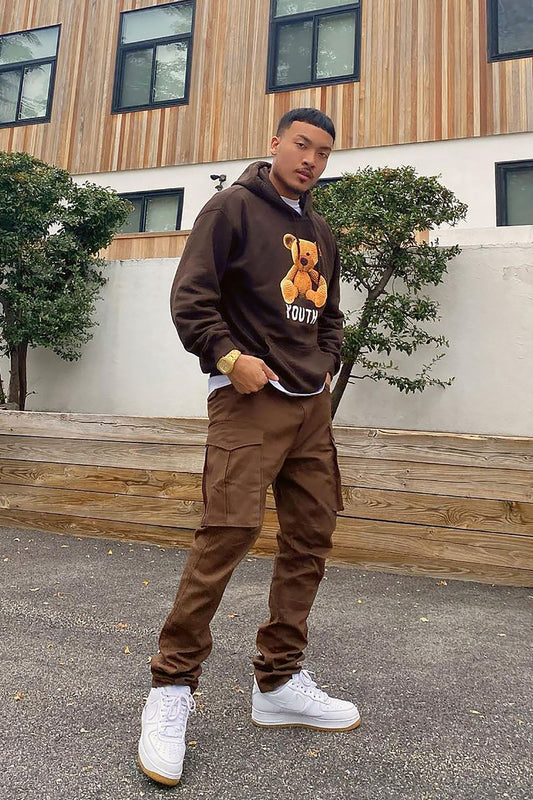Summer Games Slim Cargo Pants - Brown