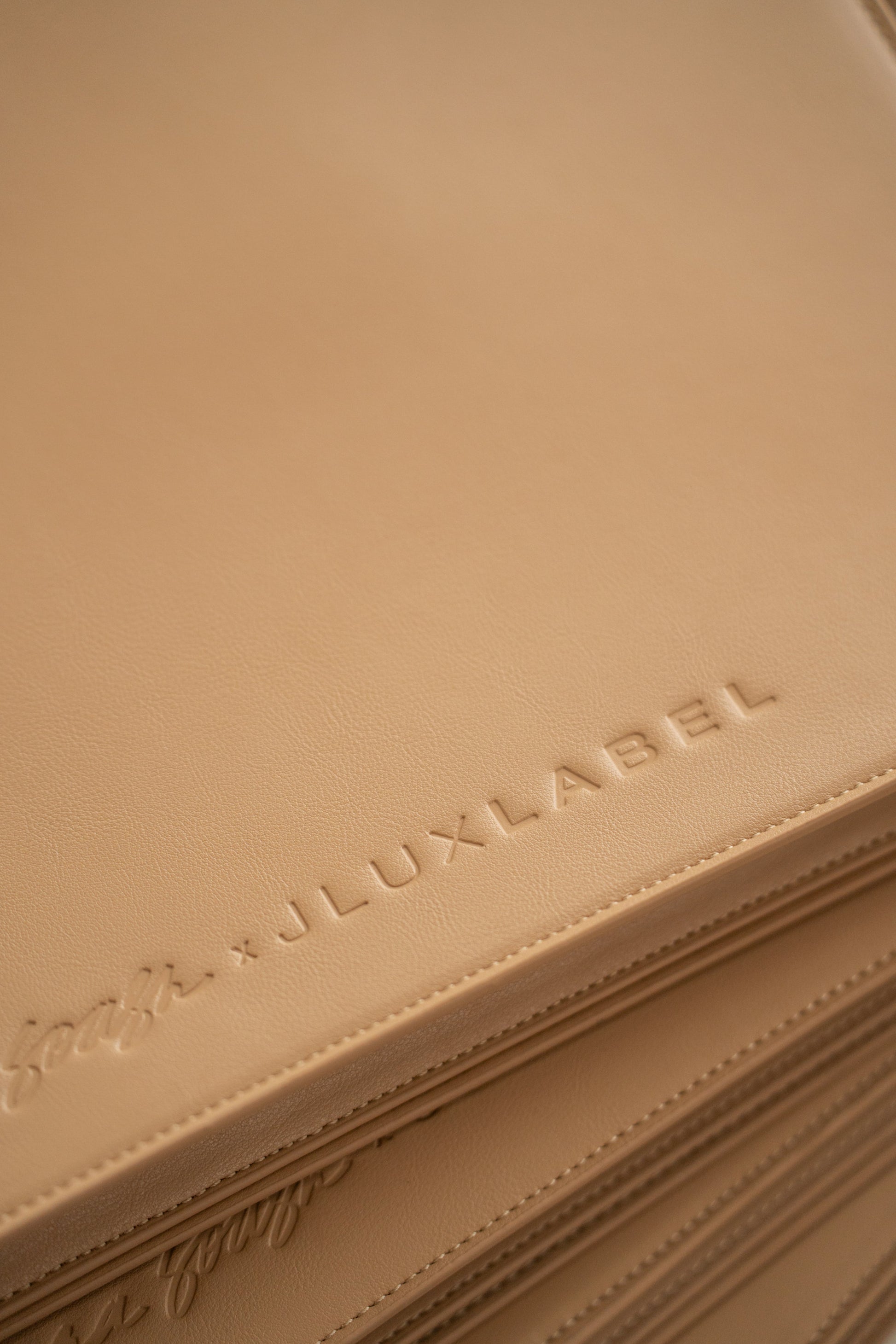 Beige TATIANA SOASH x JLUXLABEL Dreams & Plans Catch All Bag NEWFASHIONEDGE