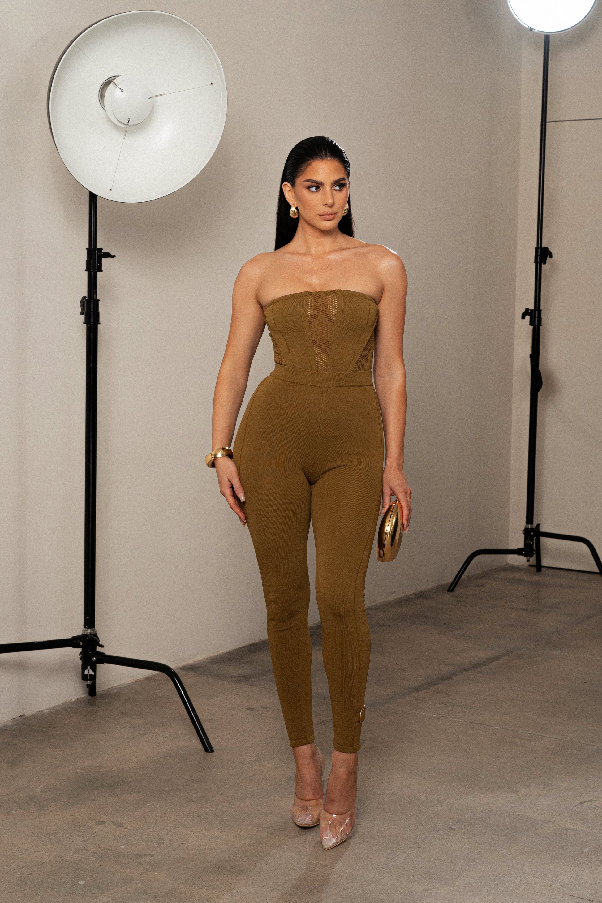 Olive Freda Knit Bustier JLUXLABEL