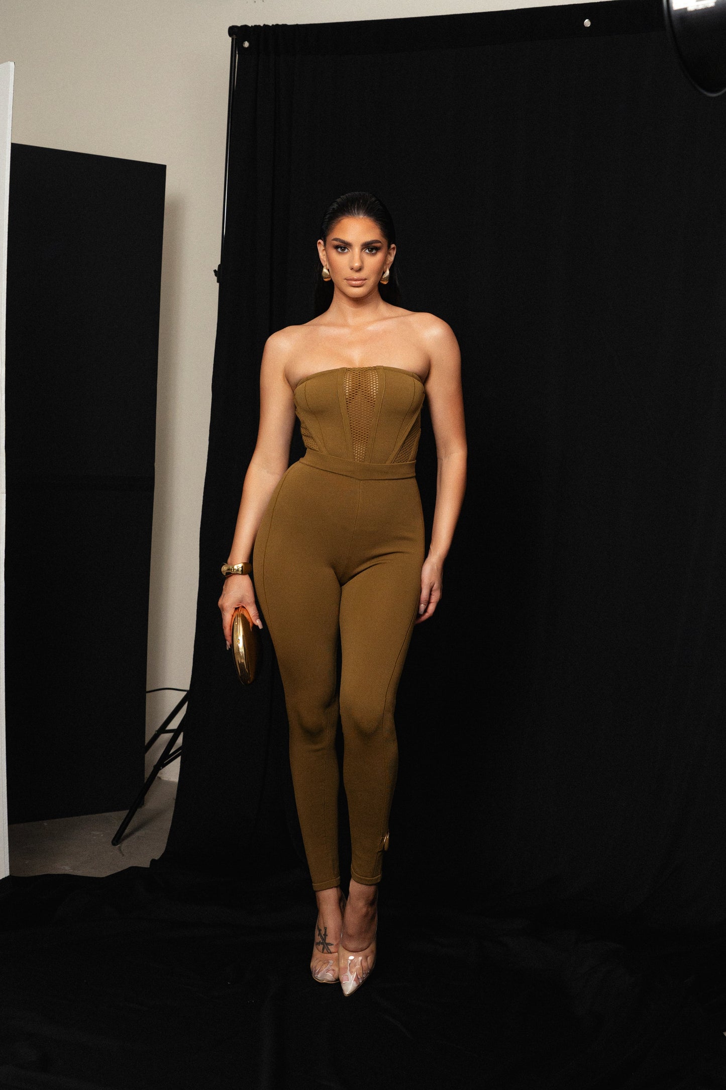 Olive Freda Knit Bustier JLUXLABEL