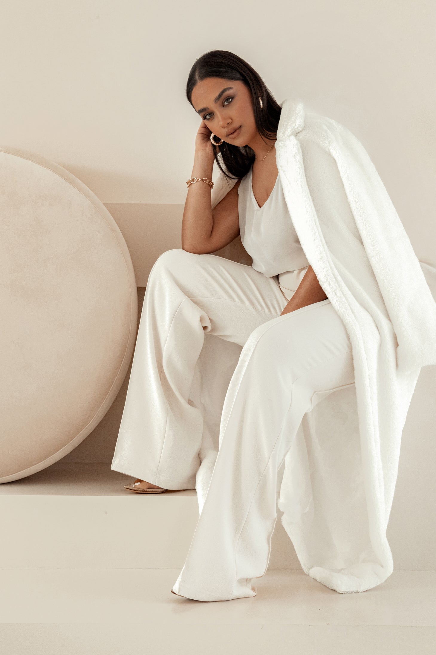 Ivory  Arlette Trousers JLUXLABEL