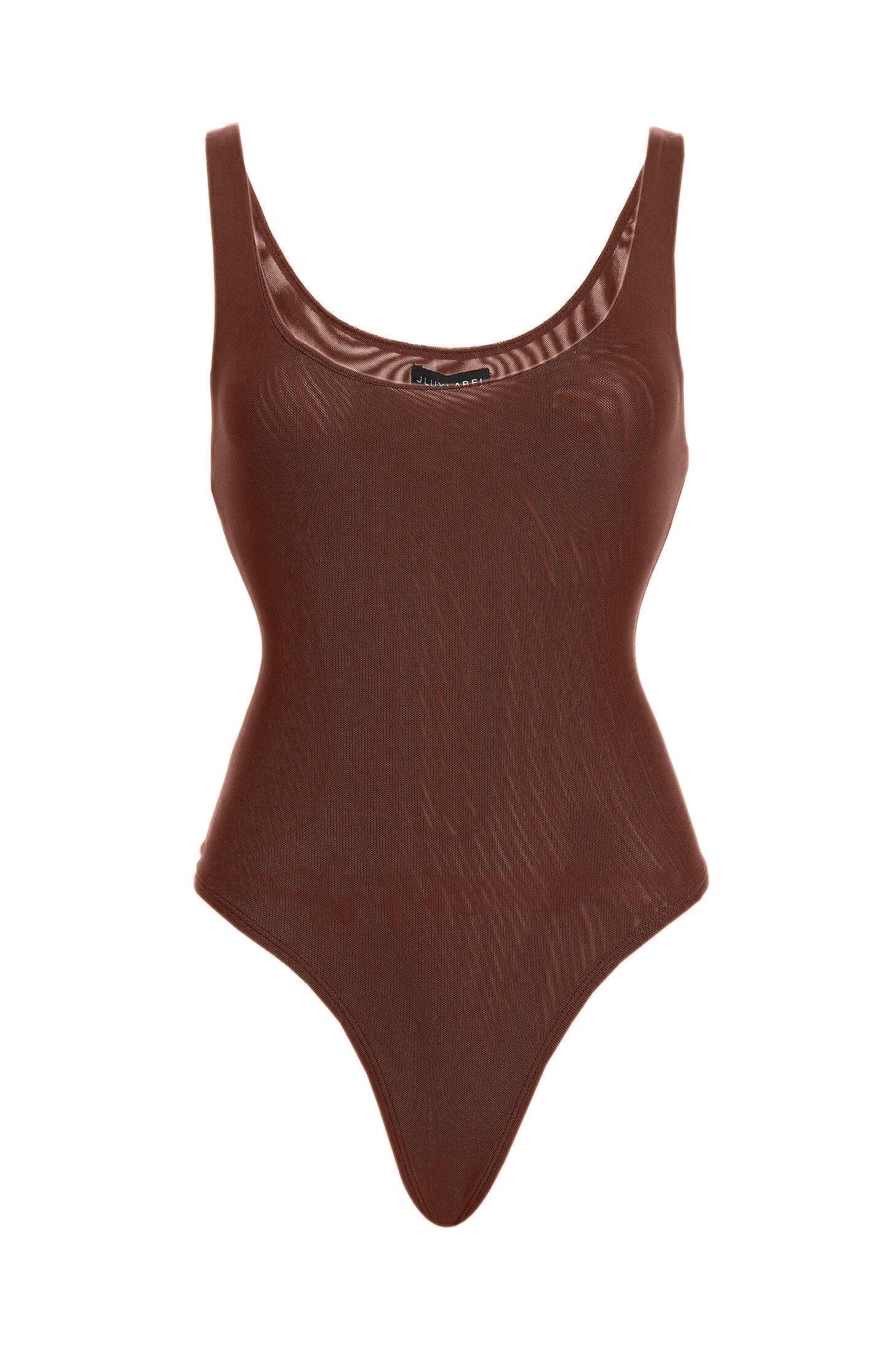 Chocolate Mesh Essentials Tank Bodysuit Undergarment JLUXLABEL