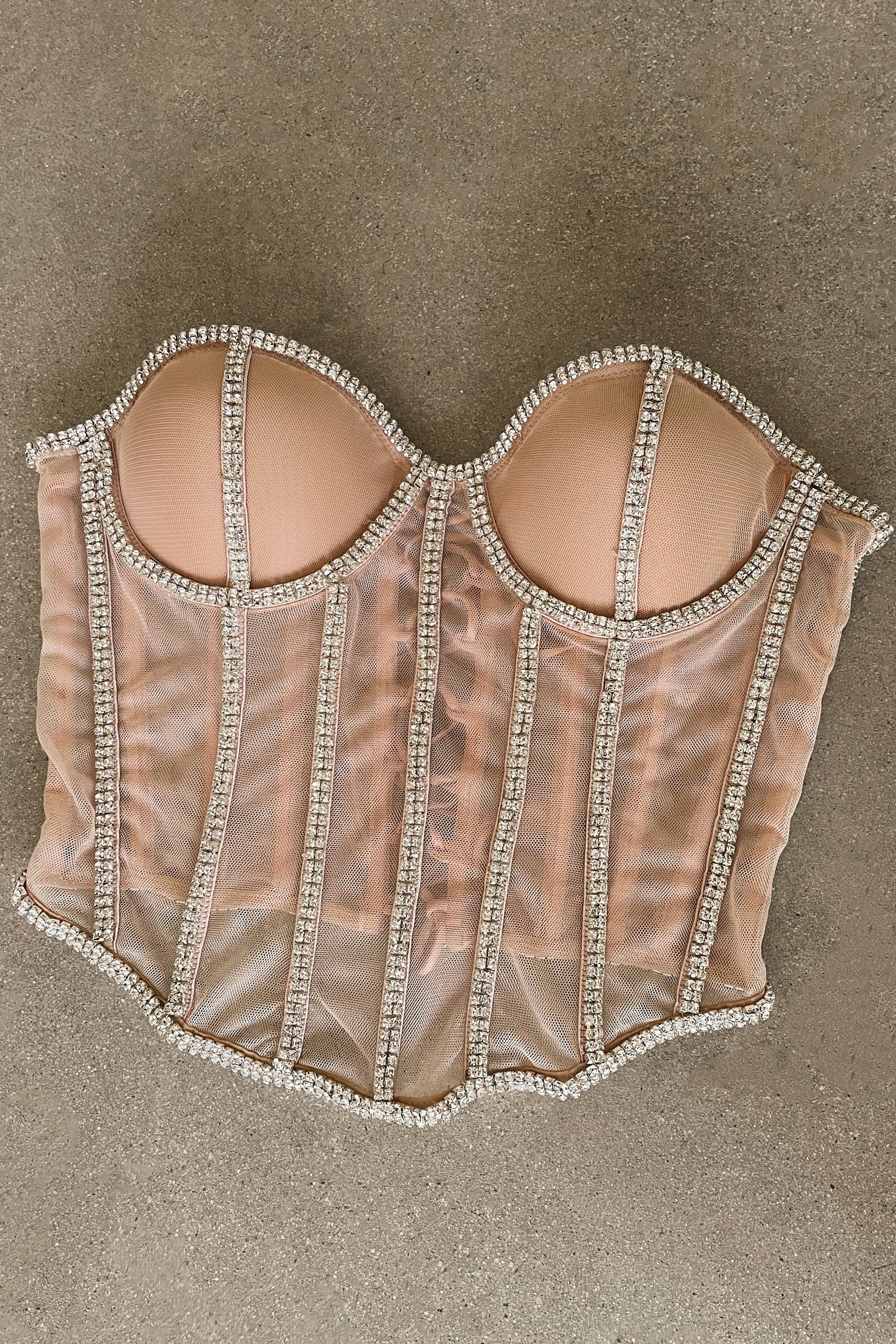Light Limited Edition Rhinestone Crystal Corset JLUXLABEL